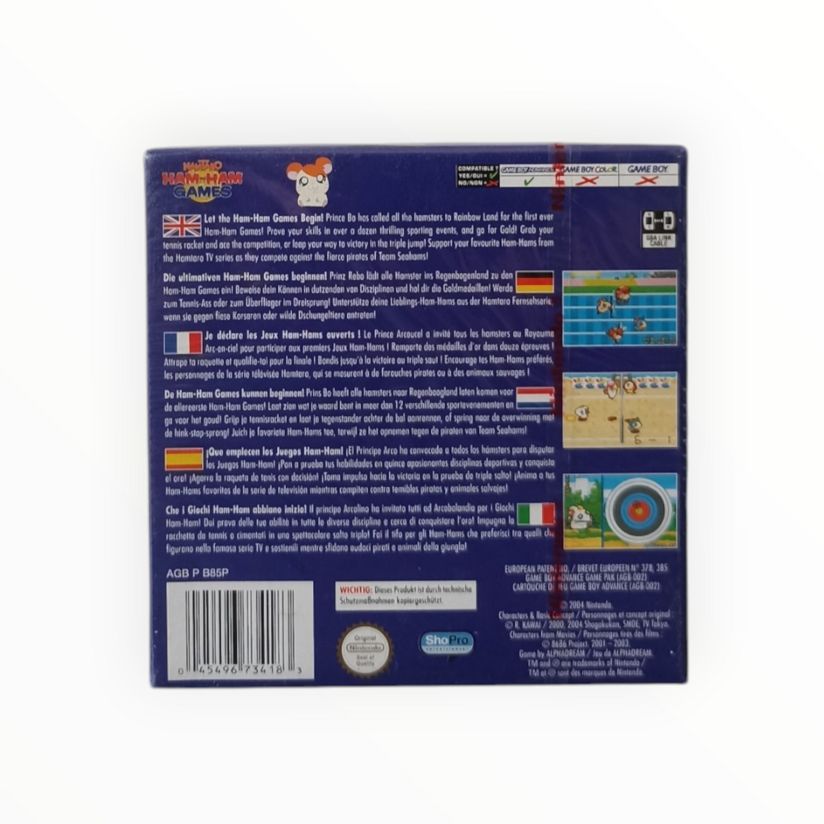 Hamtaro Ham Ham Games Game Boy Advance Neuf Blister FR