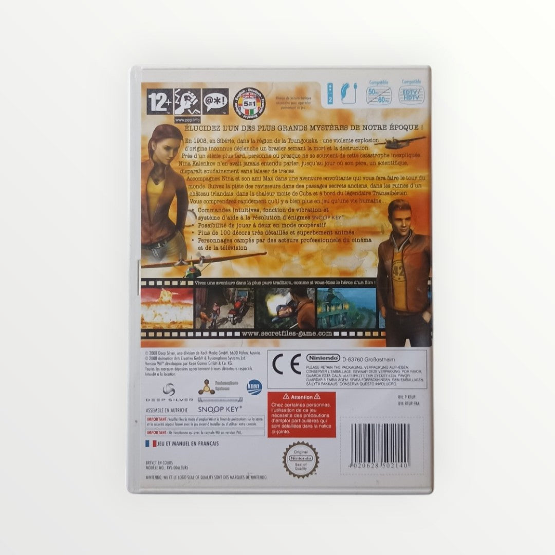 Secret Files Tunguska Nintendo WIi Complet en Version Française