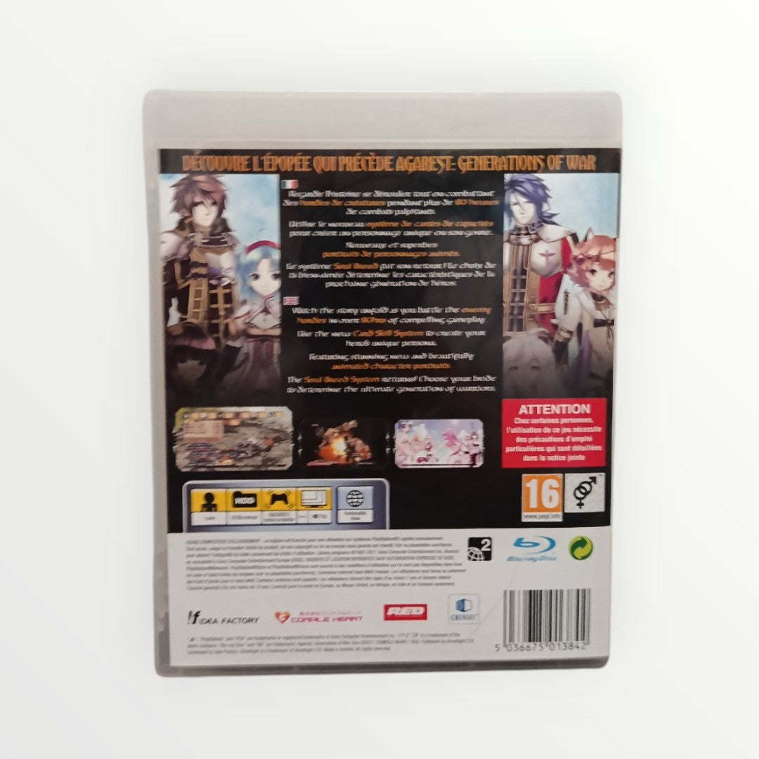 Agarest Generations of War Zero Playstation 3 (PS3) Complet en FRA