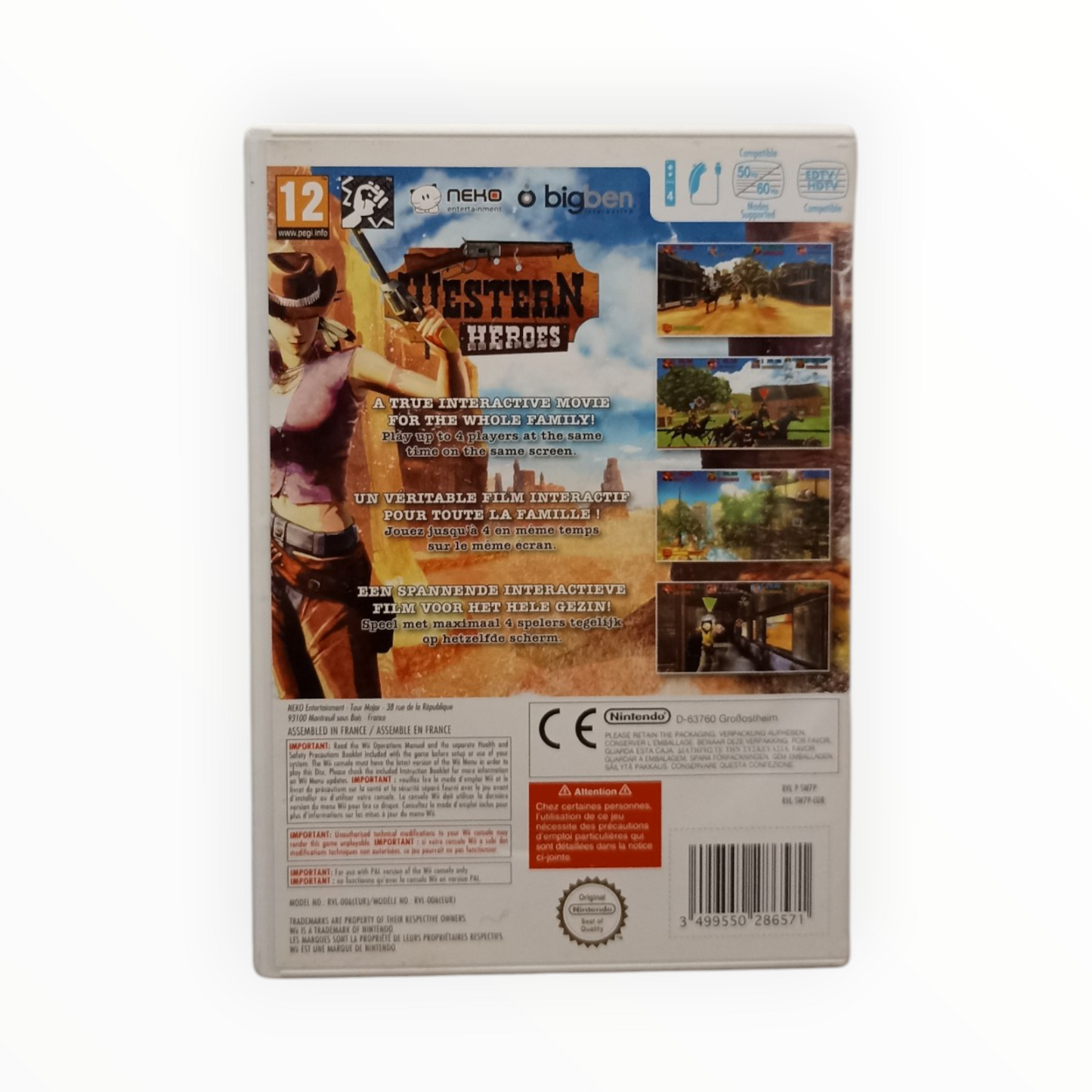 Western Heroes Nintendo Wii