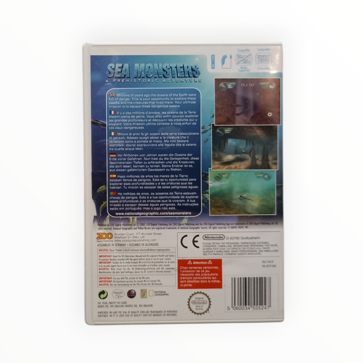 Sea Monsters Nintendo Wii