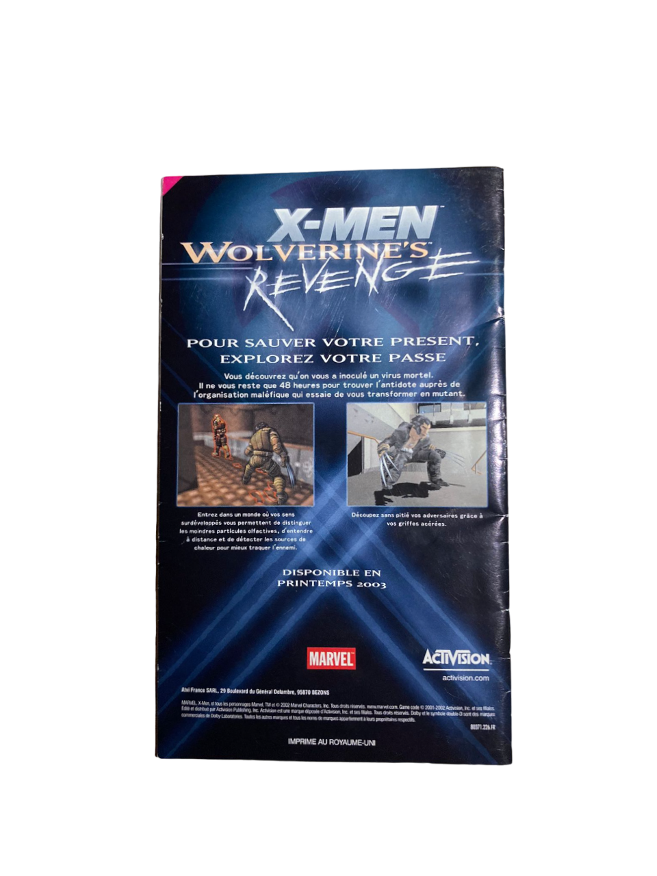 Notice X-Men: Next Dimension