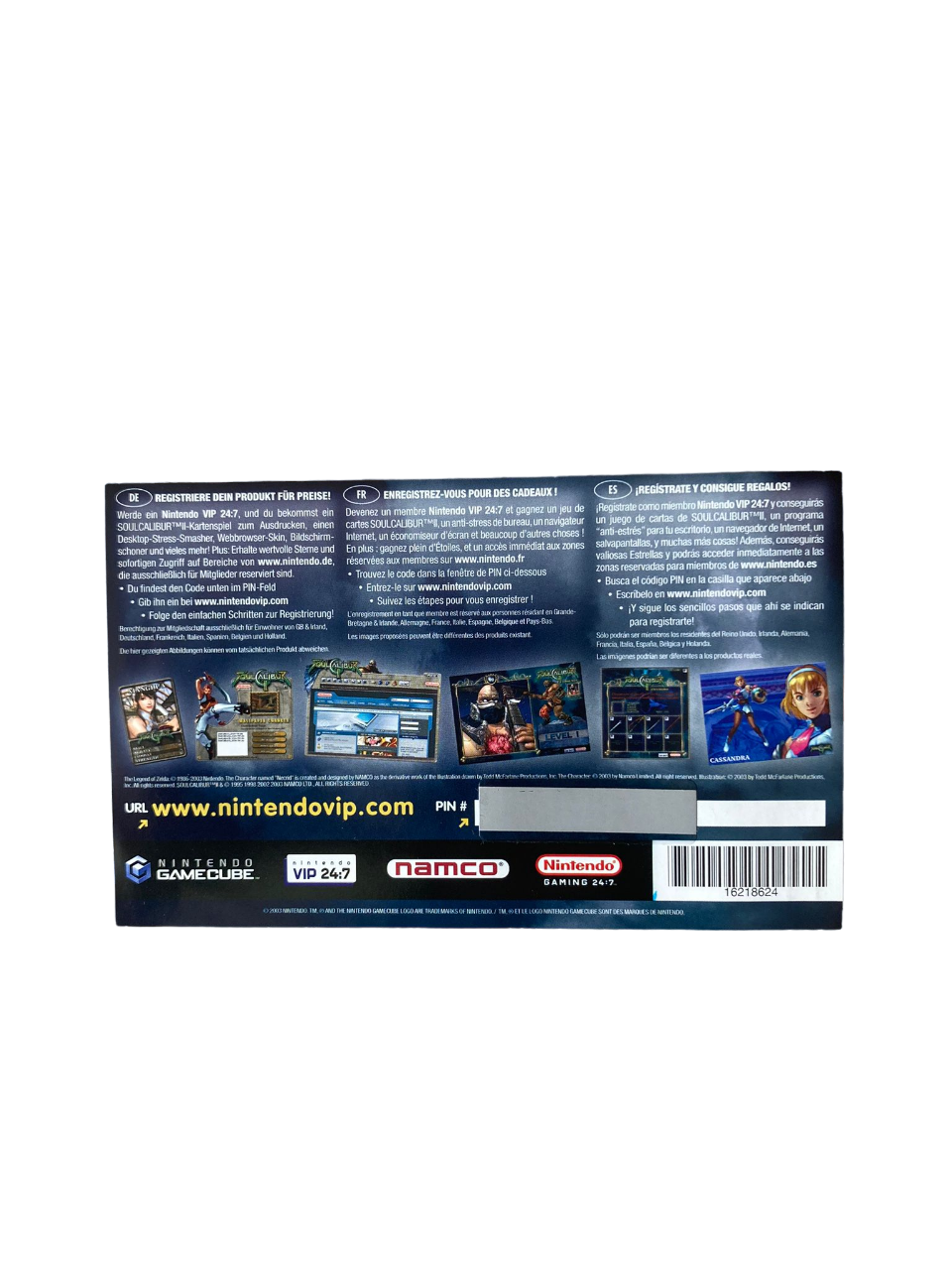 Carte VIP SoulCalibur II Officielle | Masaru