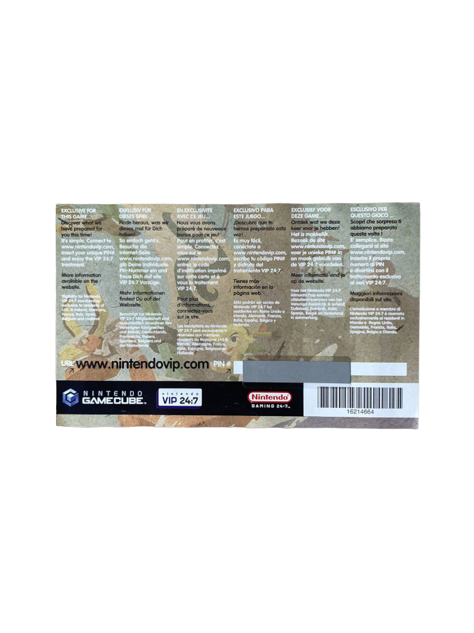 Carte VIP The Legend of Zelda : The Wind Waker 400