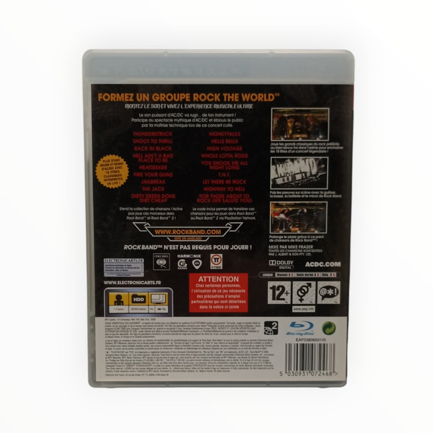 AC/DC Live: Rock Band – PlayStation 3 – Complet - Masaru