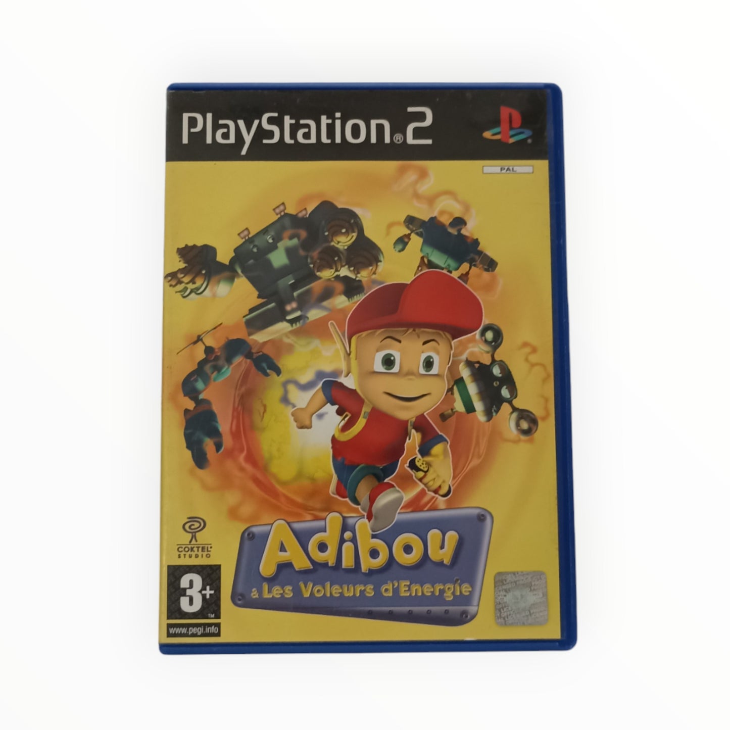 Adibou et les Voleurs d’Énergie sur PS2 complet avec boîte, notice et disque