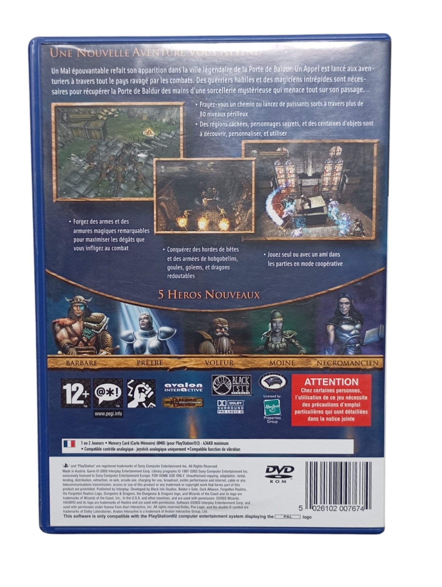 Baldur's Gate : Dark Alliance II PlayStation 2 (PS2) - Masaru