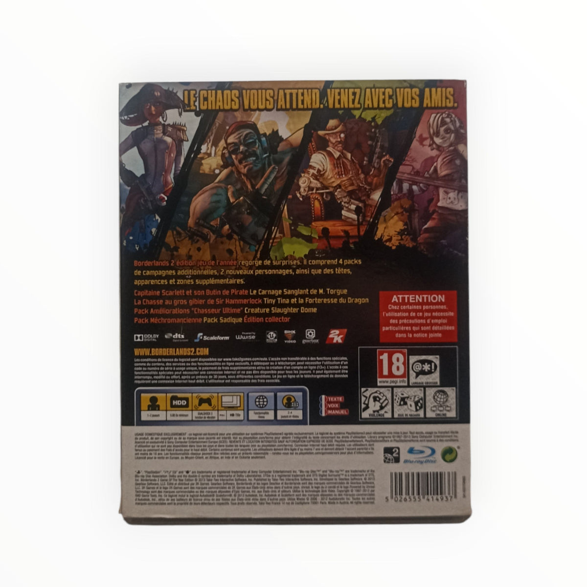 Borderlands 2 – Édition Jeu de l’Année – PlayStation 3 (PS3) - Masaru