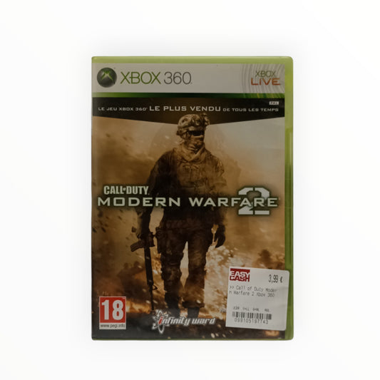 Jeu Call of Duty Modern Warfare 2 Xbox 360 complet avec boîte, notice et disque