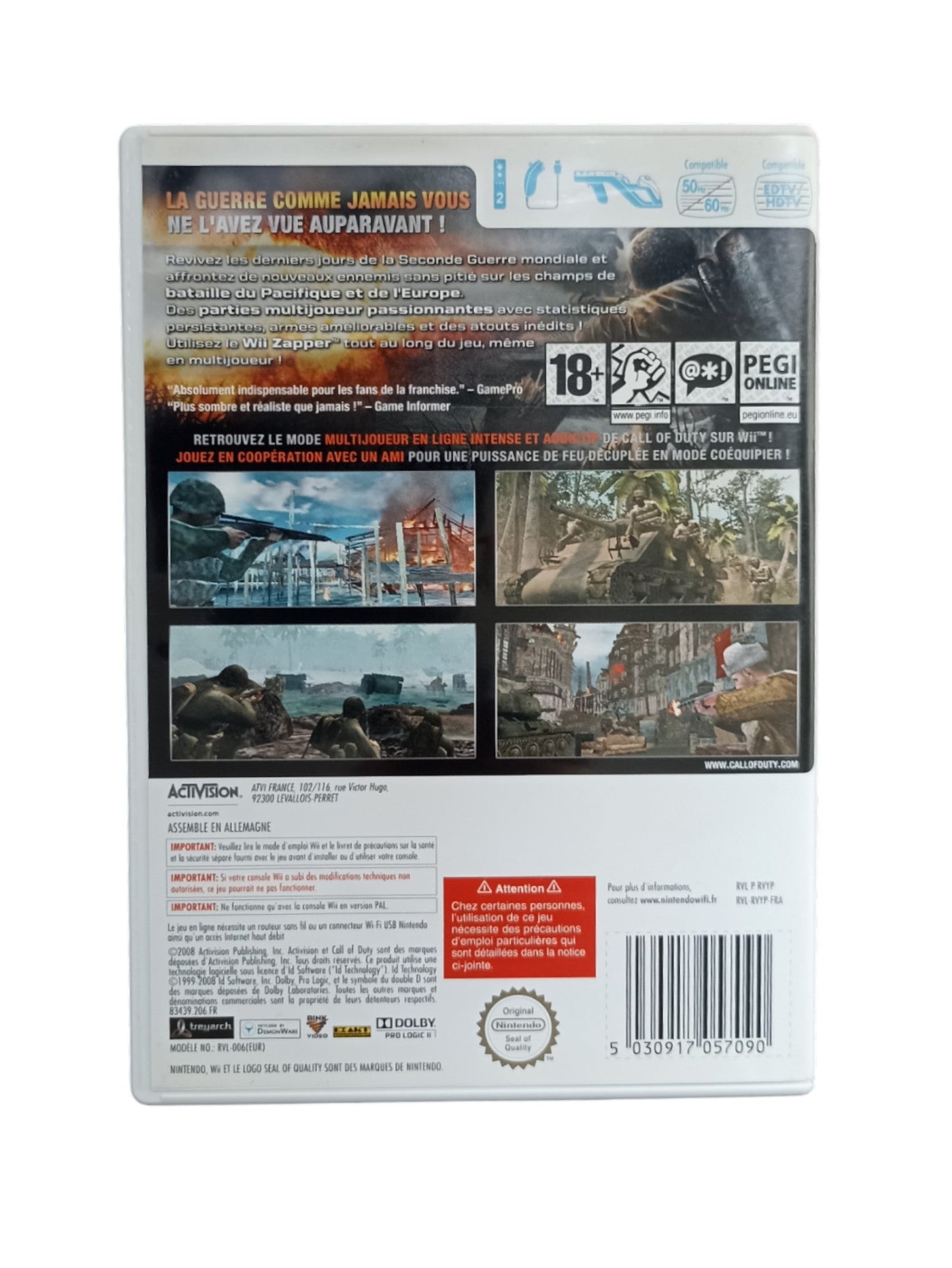 Call of Duty: World at War – Wii (Complet) - Masaru