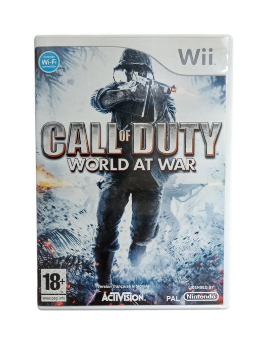 Call of Duty World at War Nintendo Wii complet avec boîte et disque Activision