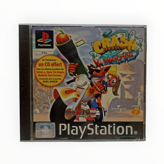 Crash Bandicoot 3 Warped PlayStation 1 PS1 complet avec notice et CD démo