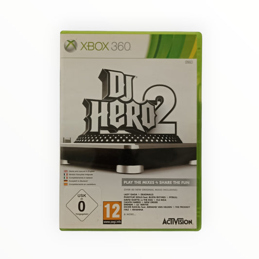 DJ Hero 2 Xbox 360 complet avec boîte disque et notice