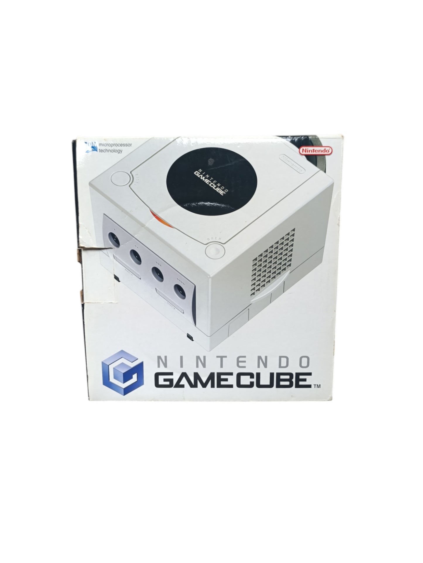 Console Nintendo GameCube édition Pearl complète avec manette et câbles version française