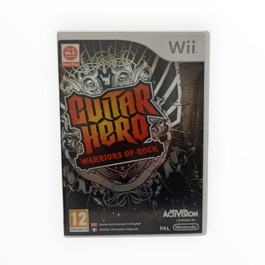 Guitar Hero Warriors of Rock sur Nintendo Wii jeu complet avec boîte et notice