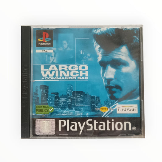 Jeu Largo Winch Commando SAR pour PlayStation 1 sans notice version PAL FR