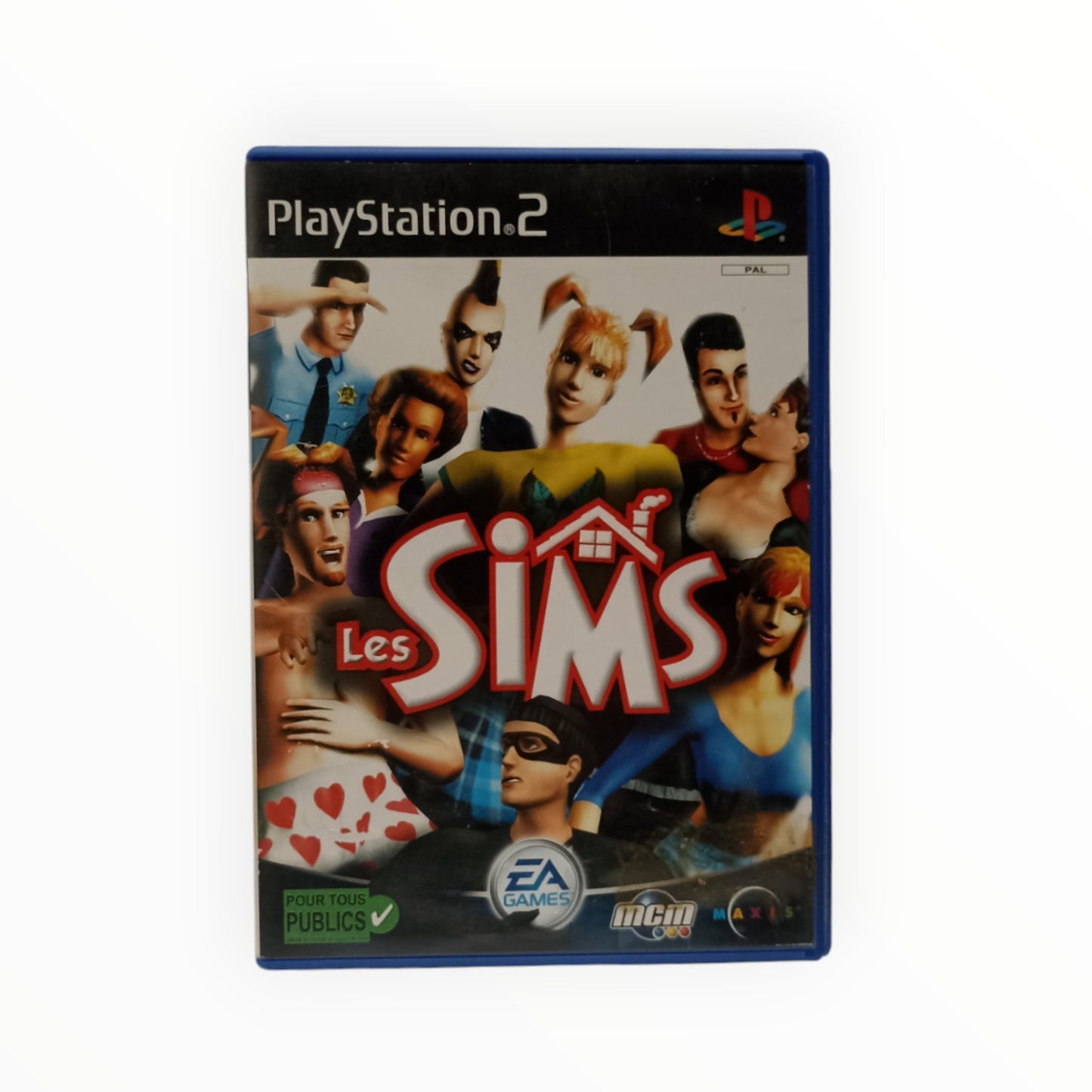 Les Sims sur PlayStation 2 complet avec boîte, notice et disque
