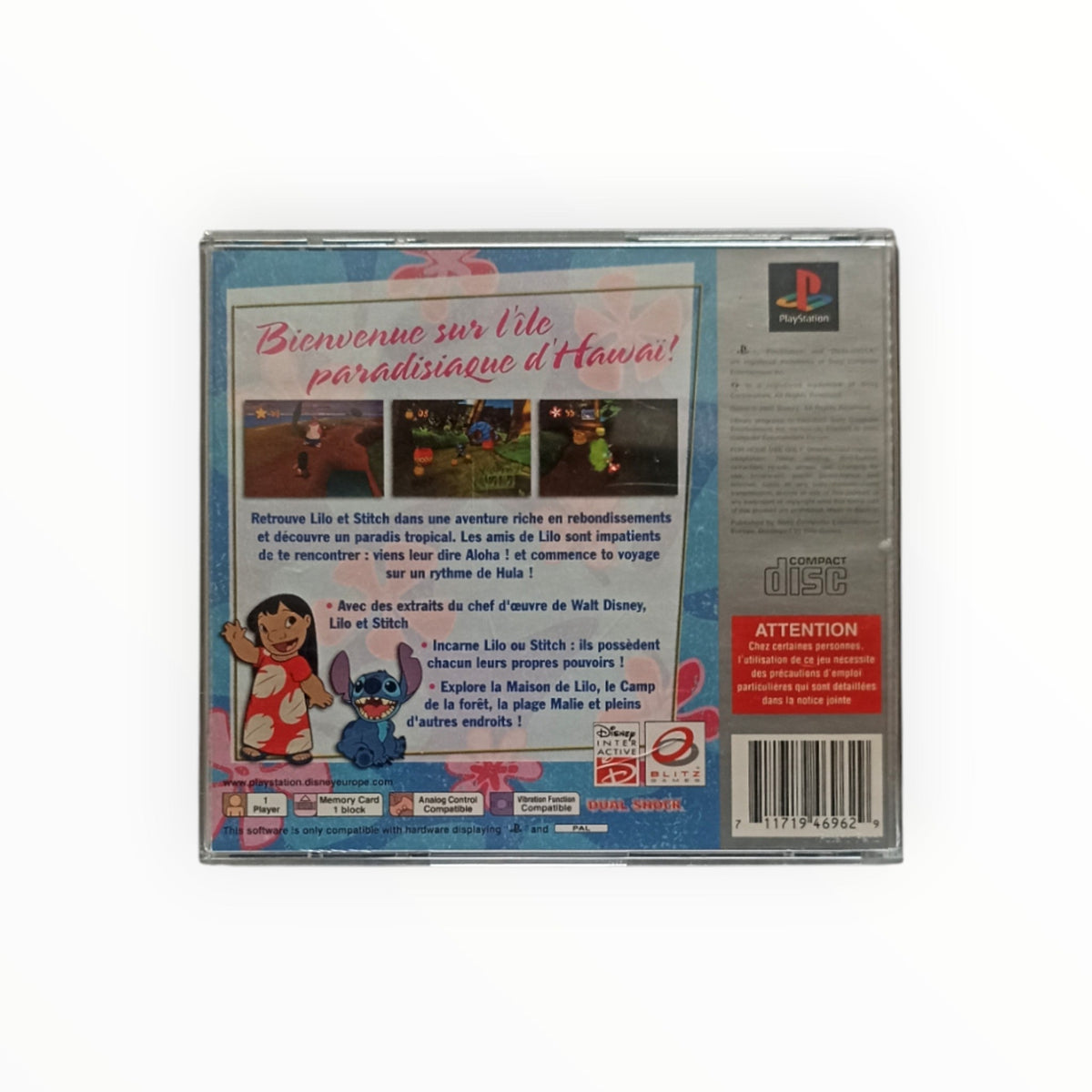 Lilo & Stitch – Ouragan sur Hawaï (Platinum) Playstation 1 (PS1) - Masaru