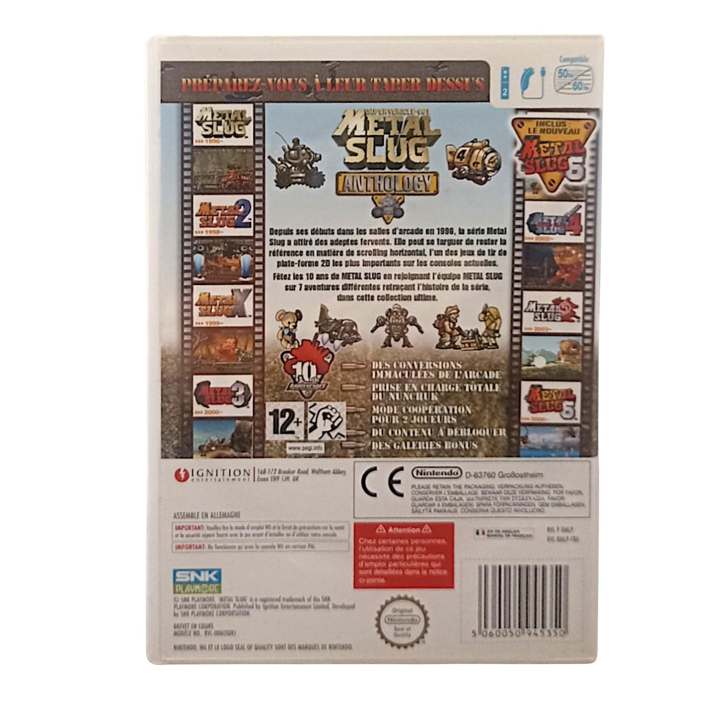 Metal Slug Anthology (WII) complet - Masaru