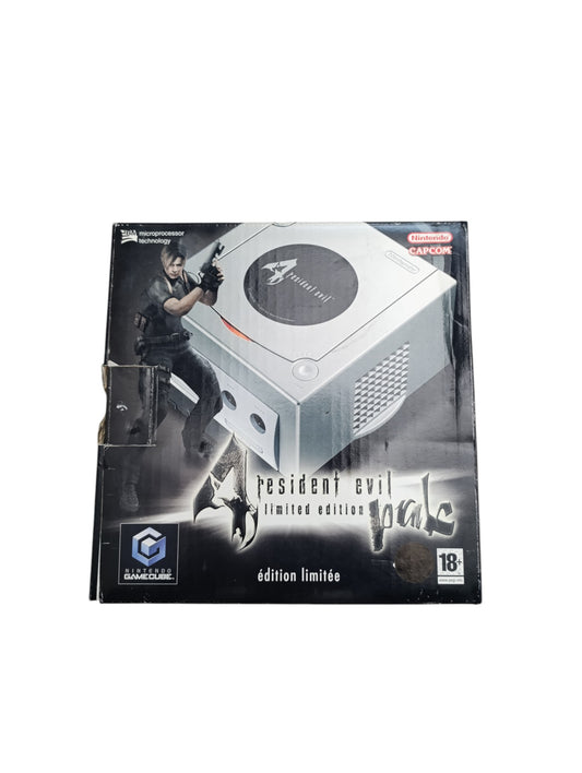Pack Nintendo GameCube Resident Evil 4 complet avec console, manette, câbles et jeu