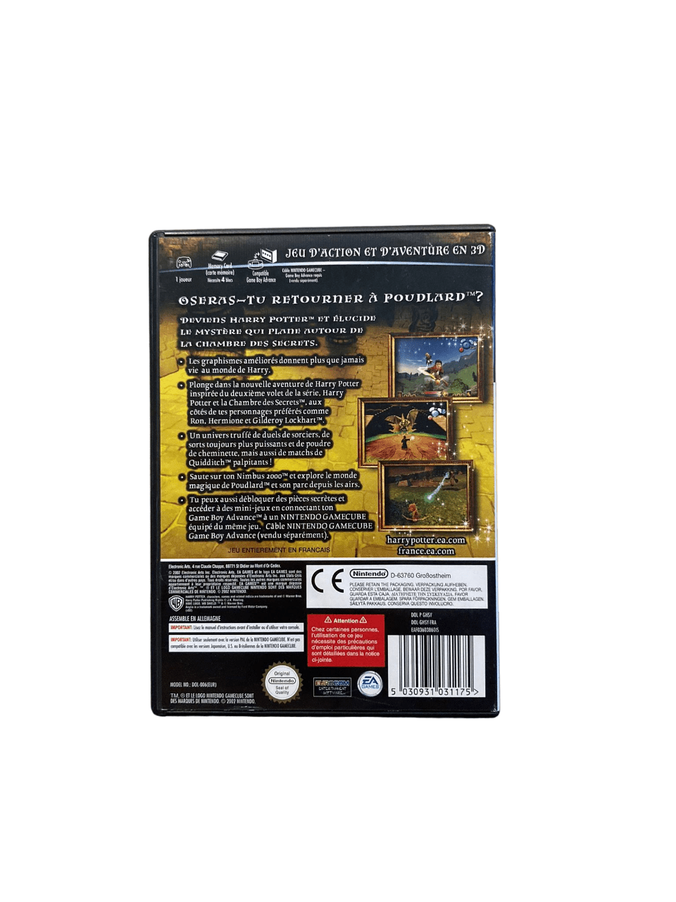 Pack Nintendo GameCube – Édition Harry Potter et la Chambre des Secrets (complet, sans cale) - Masaru