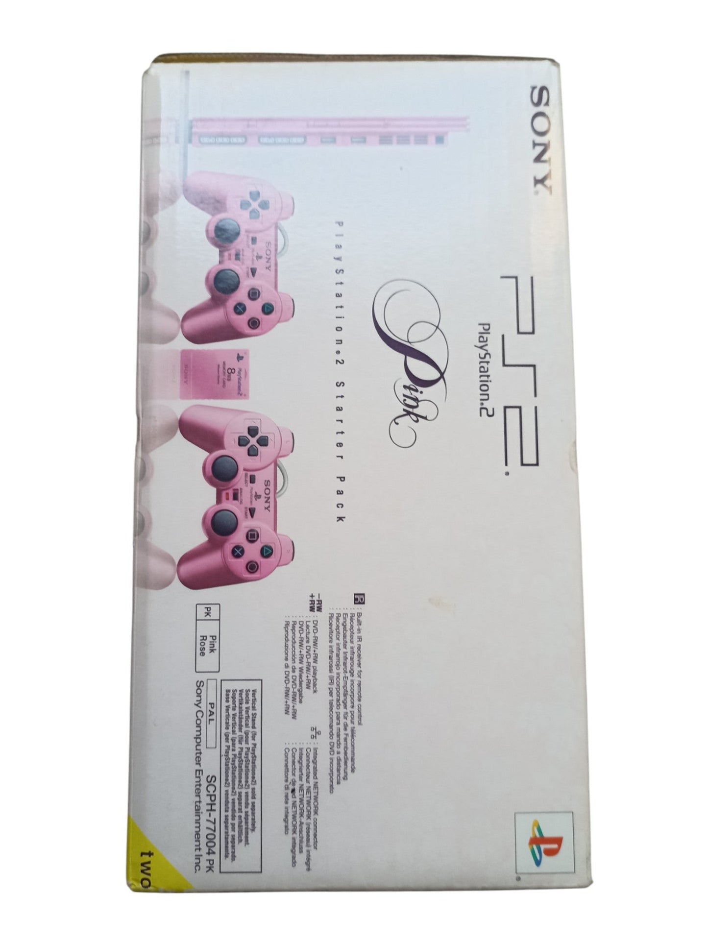 Pack PlayStation 2 Slim Pink – Console + manette + câbles - Masaru