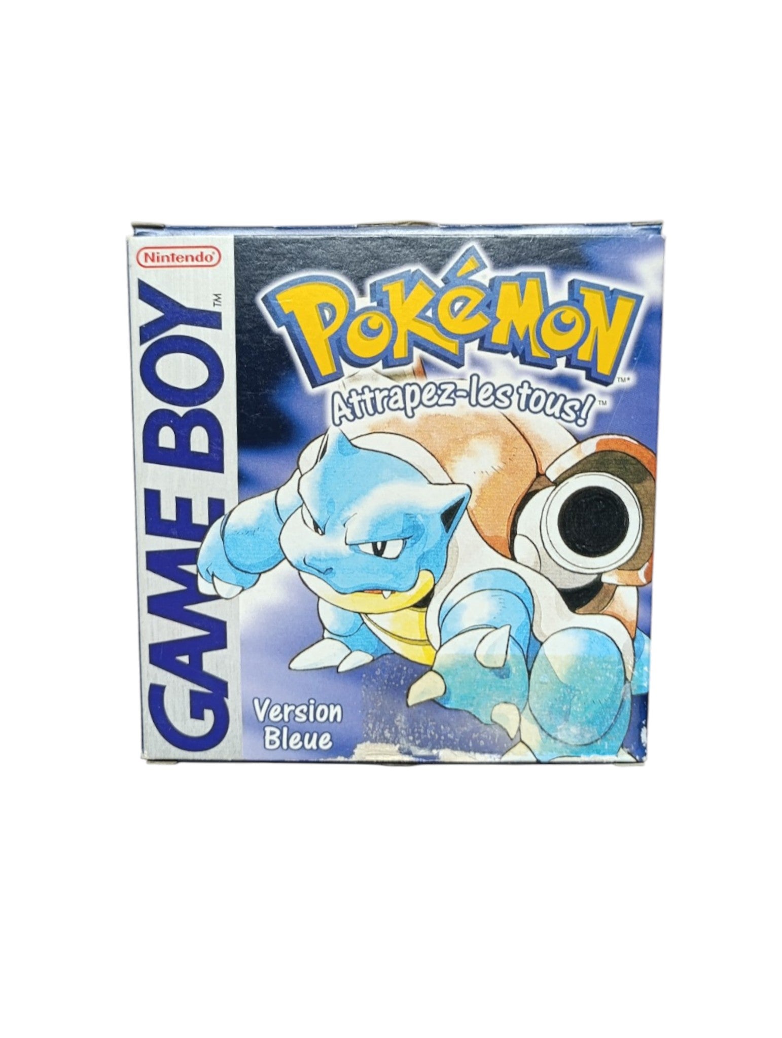 jeu Pokémon bleu en bon état avec notice en français version authentique