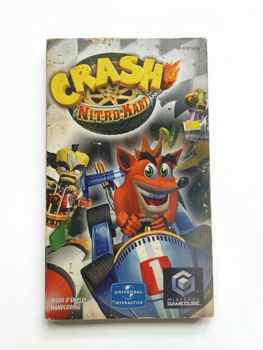Notice Crash Nitro Kart GameCube