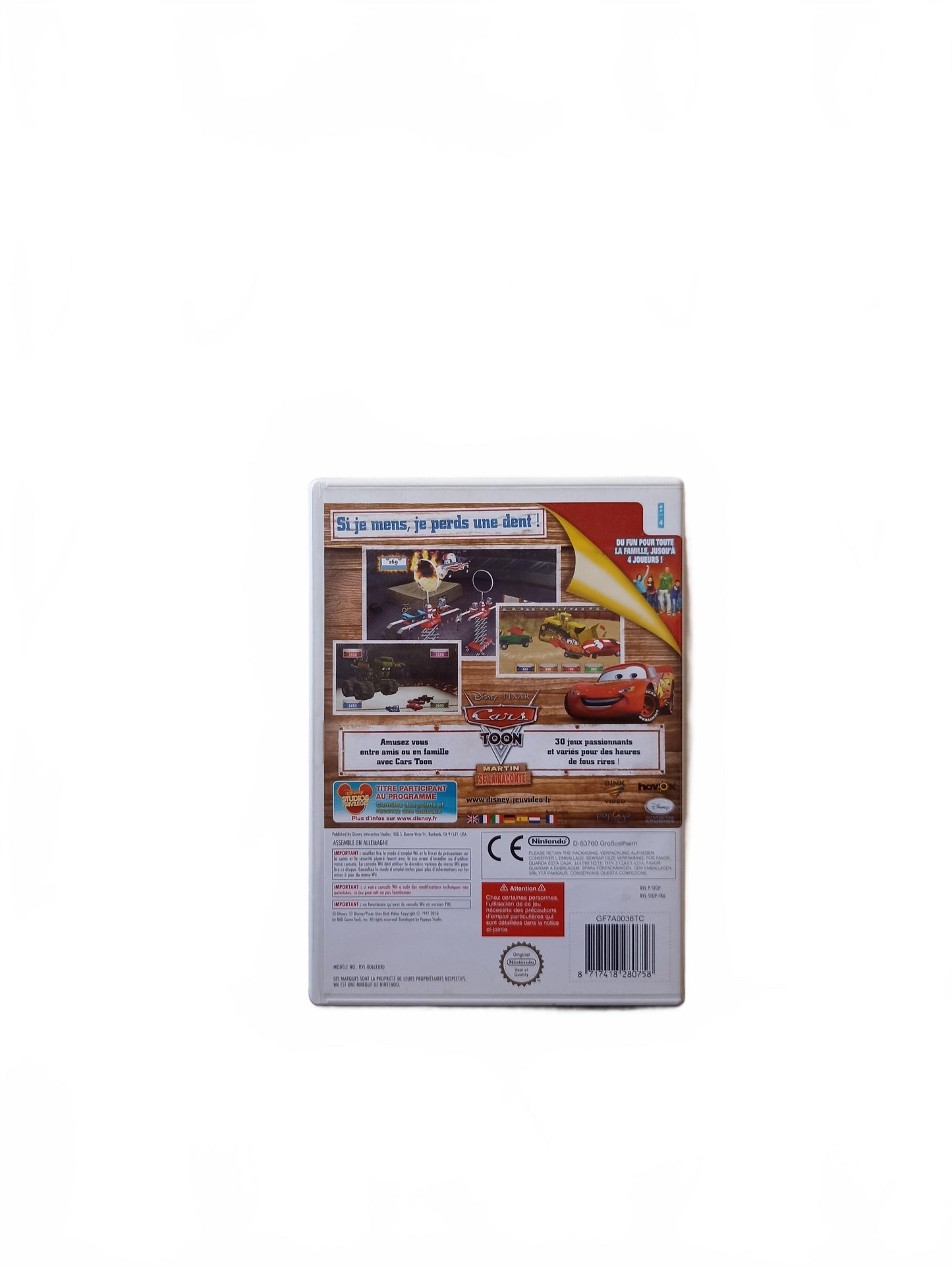 CARS TOON nintendo wii