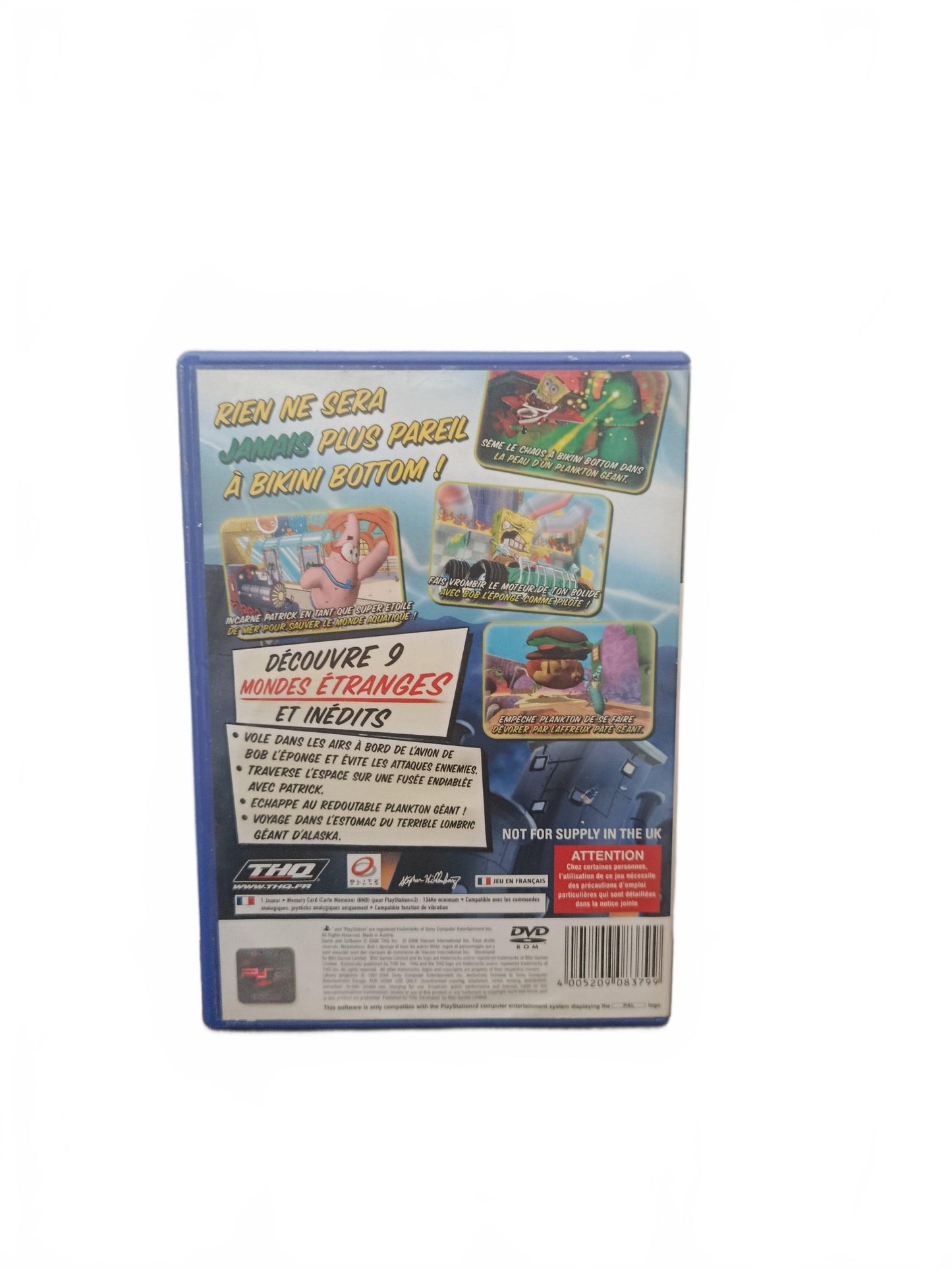 Bob L'éponge : La Créature du Crabe Croustillant playstation 2 (PS2)