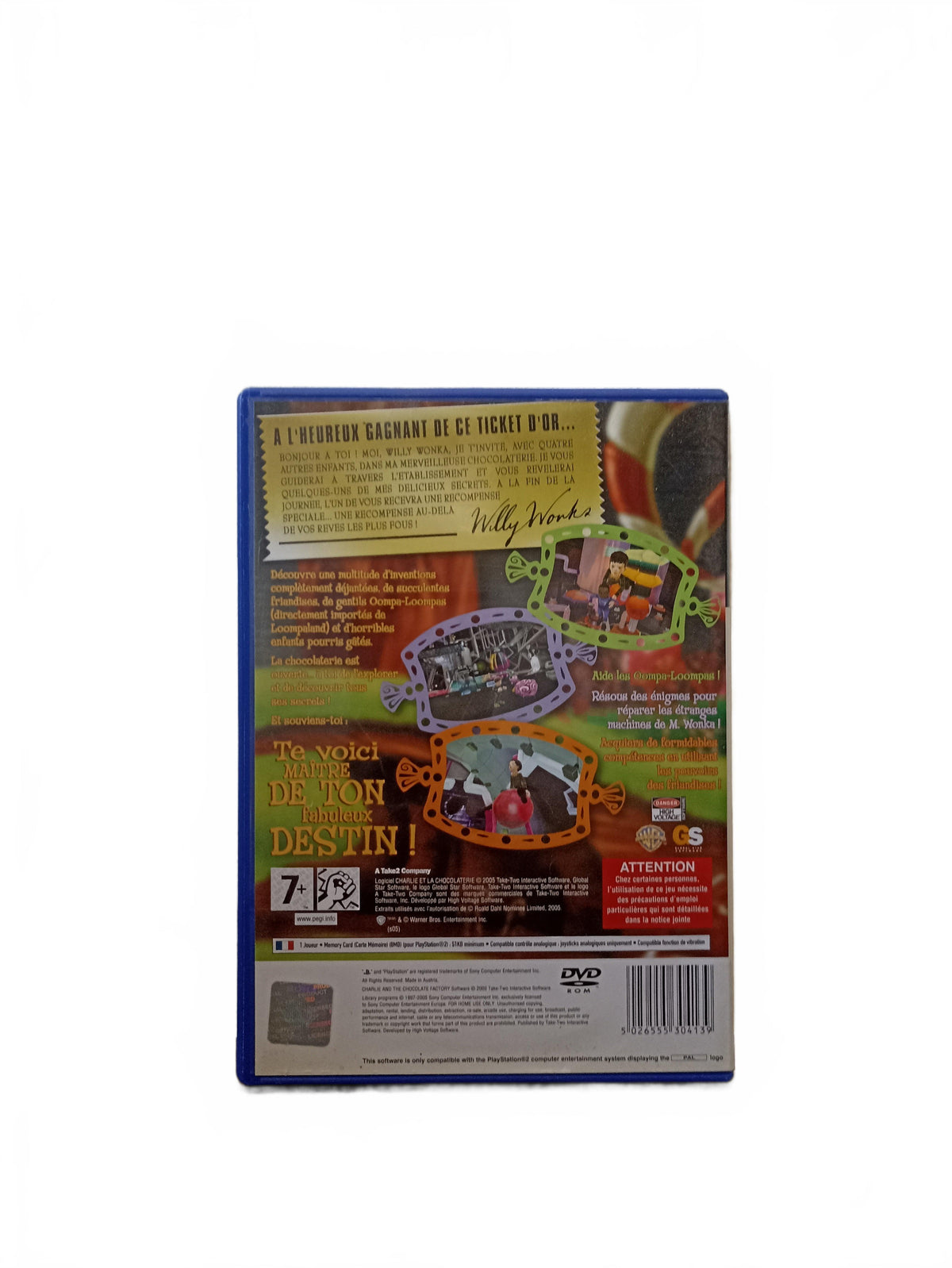 Charlie et la Chocolaterie playstation 2 (PS2)