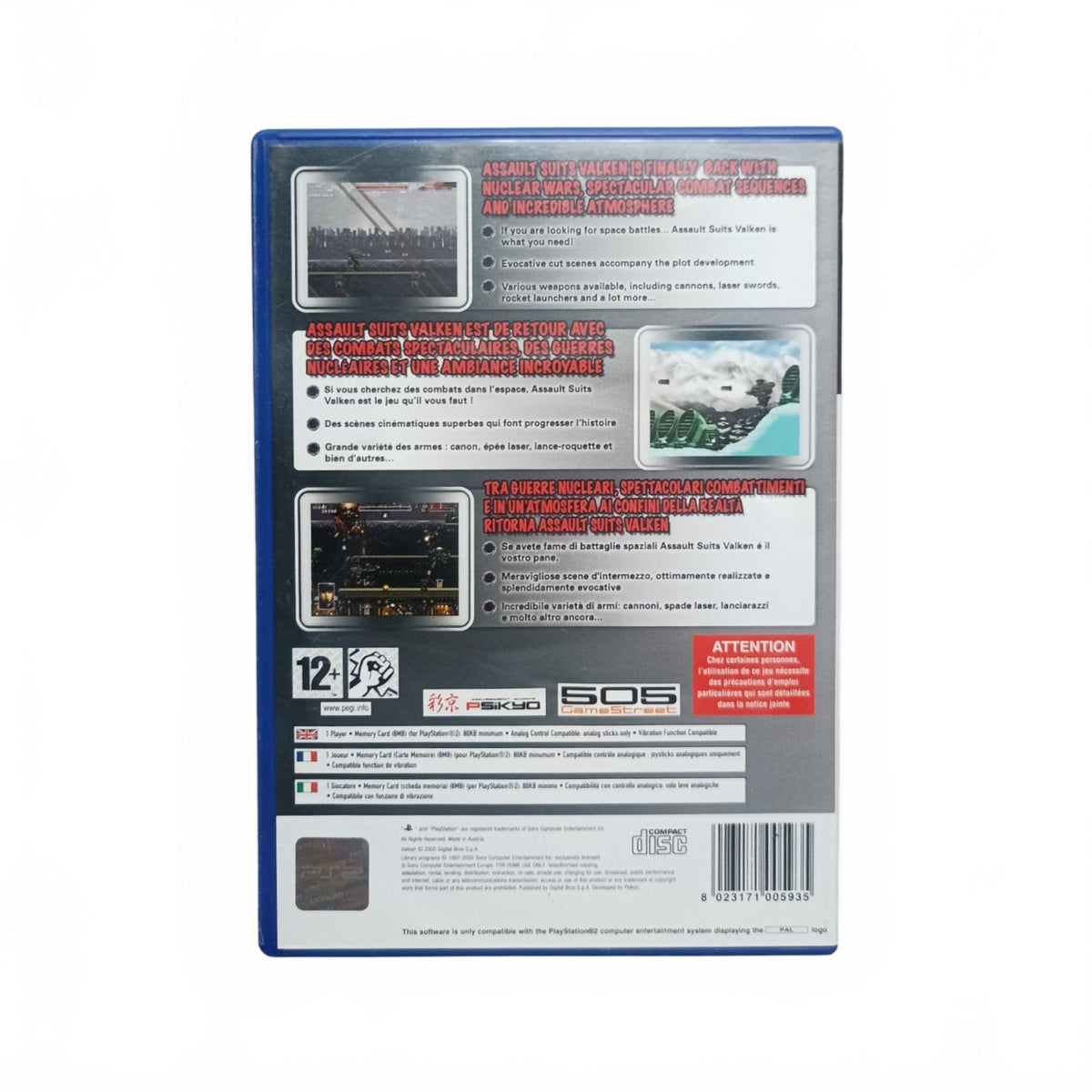 Valken playstation 2 (PS2)
