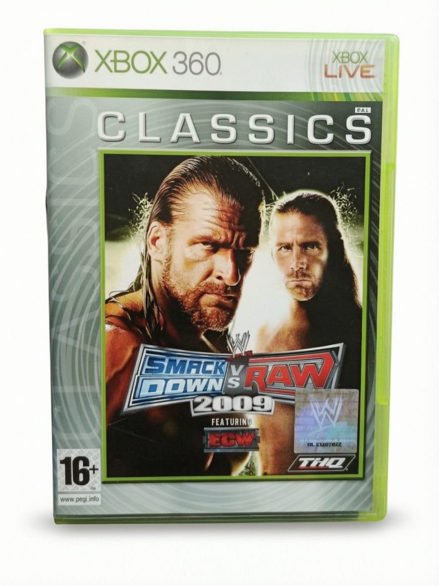 Smack Down VS RAW 2009 Version Classics Xbox 360