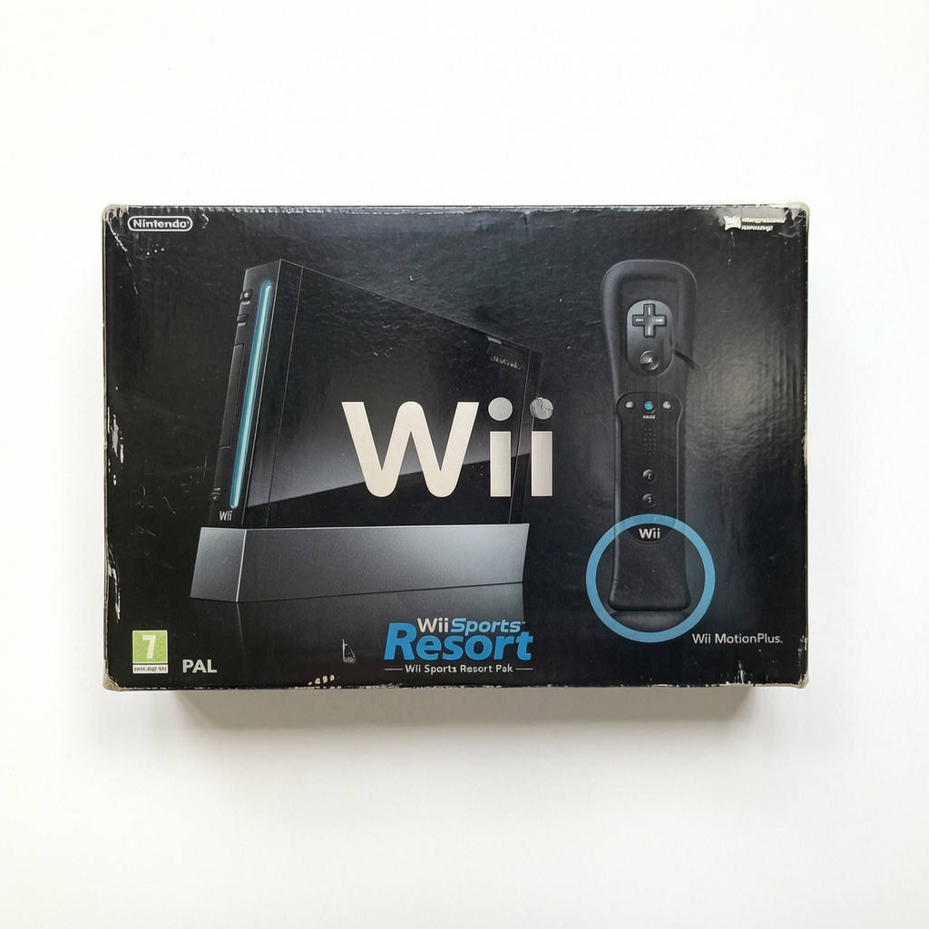 Console Nintendo Wii Noire avec Manette Noire Officielle