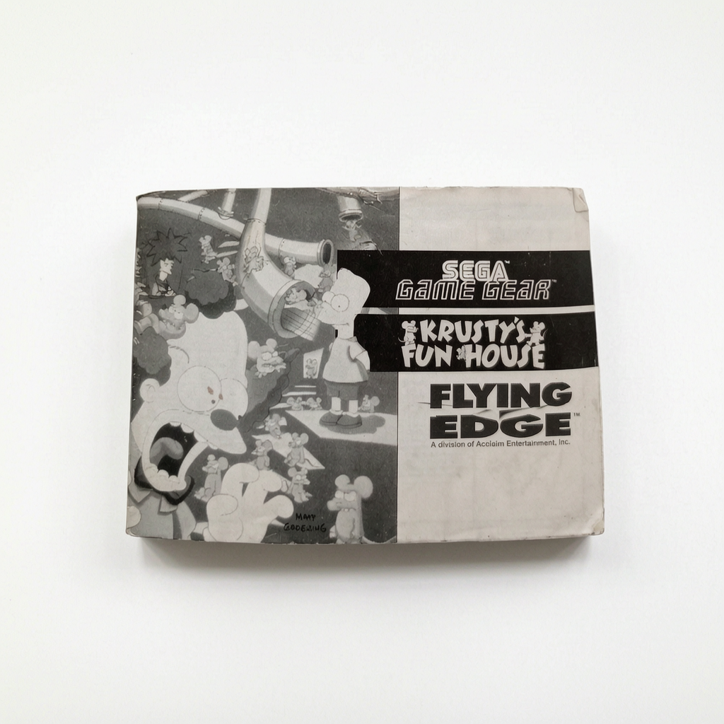 Krusty's Fun House Sega Game Gear Notice seule en Français