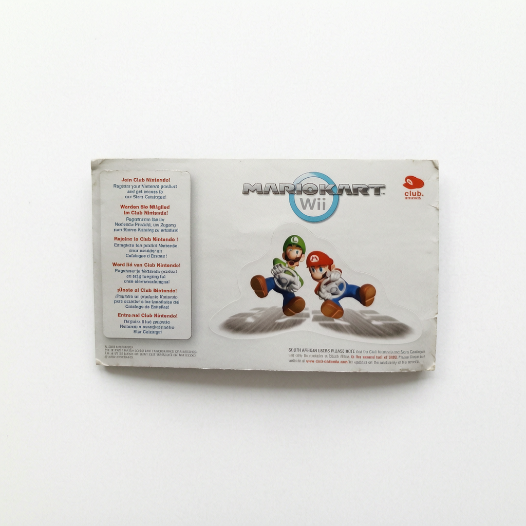 Carte VIP Mario Kart Wii Nintendo Wii PAL