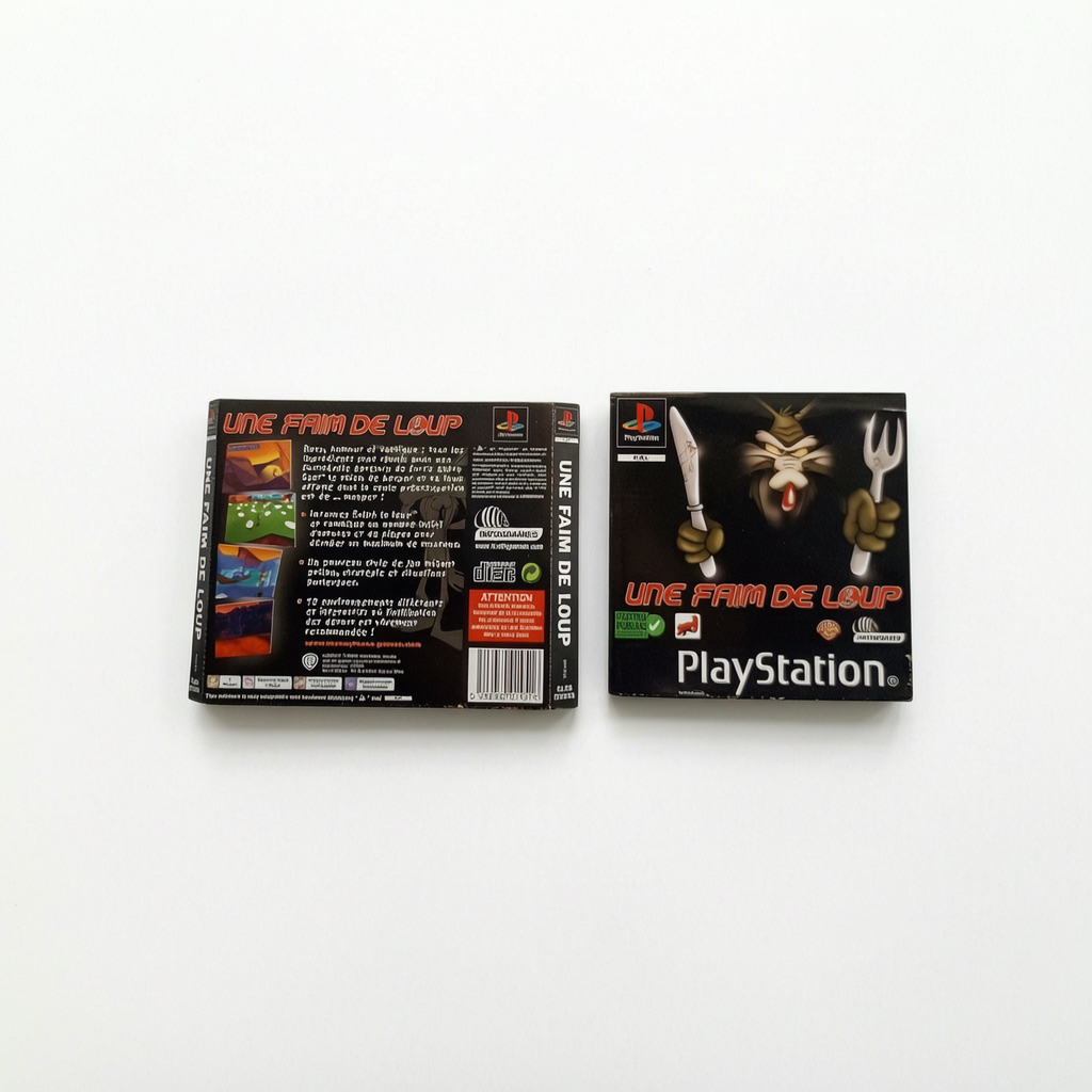 Jaquette avant et arrière Une Faim de Loup Playstation 1 (PS1)