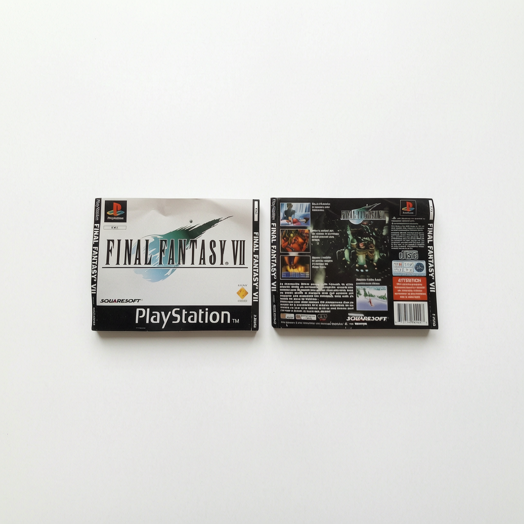 Jaquette avant et arrière Final Fantasy VII Playstation 1 (PS1)