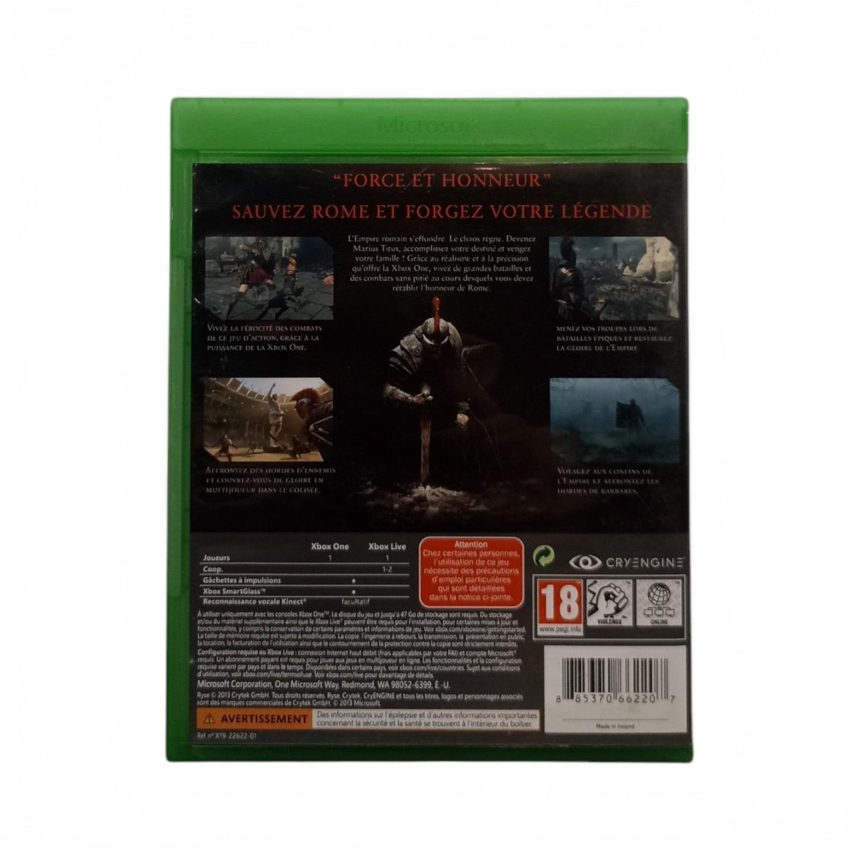 Ryse Son Of Rome Xbox One