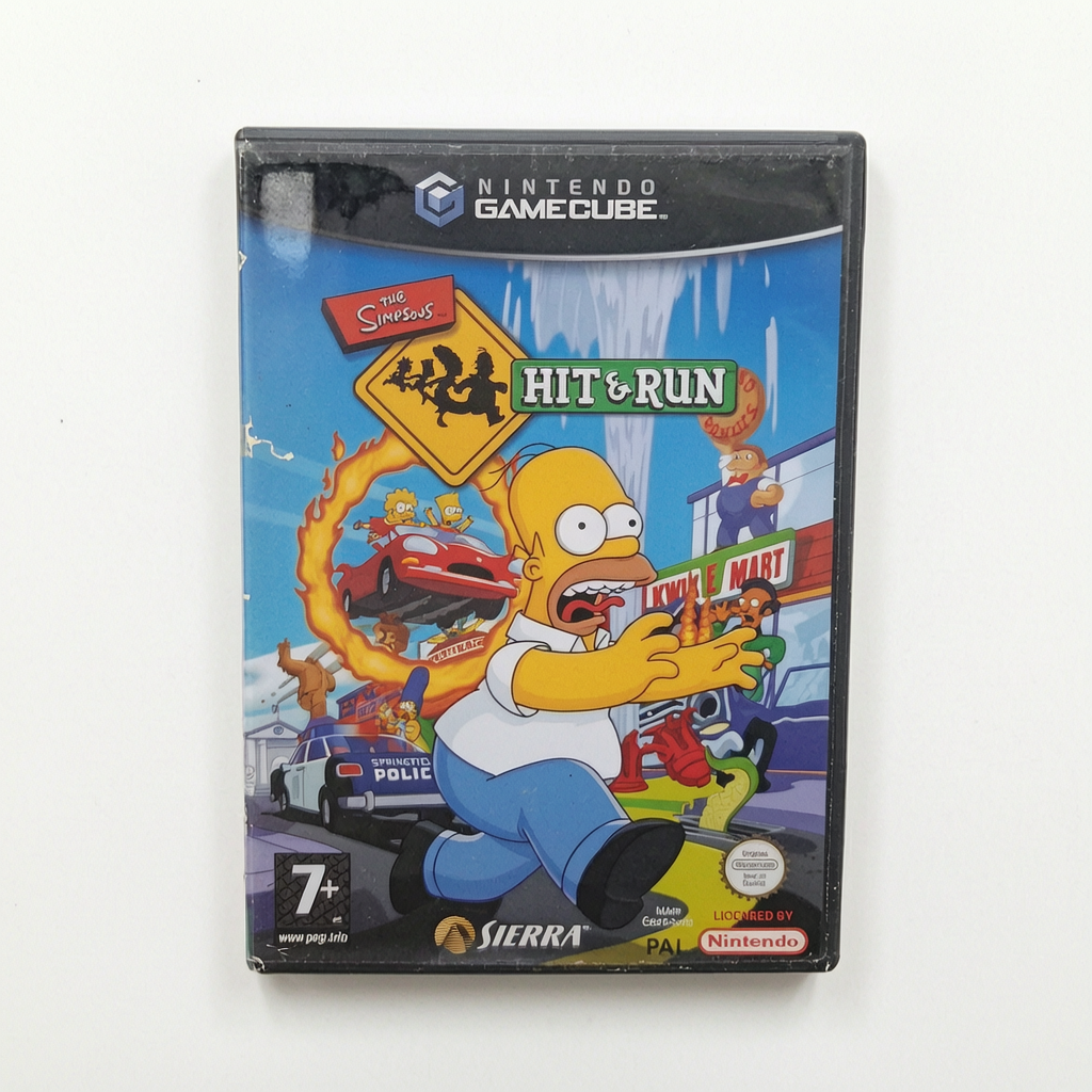 Simpson Hit Run Nintendo GameCube Version Uk Jouable en français