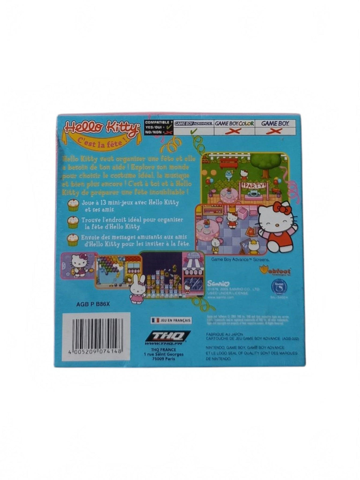 Hello Kitty Game Boy Advance (GBA) en boite complet Version FRA Neuf (reblister)