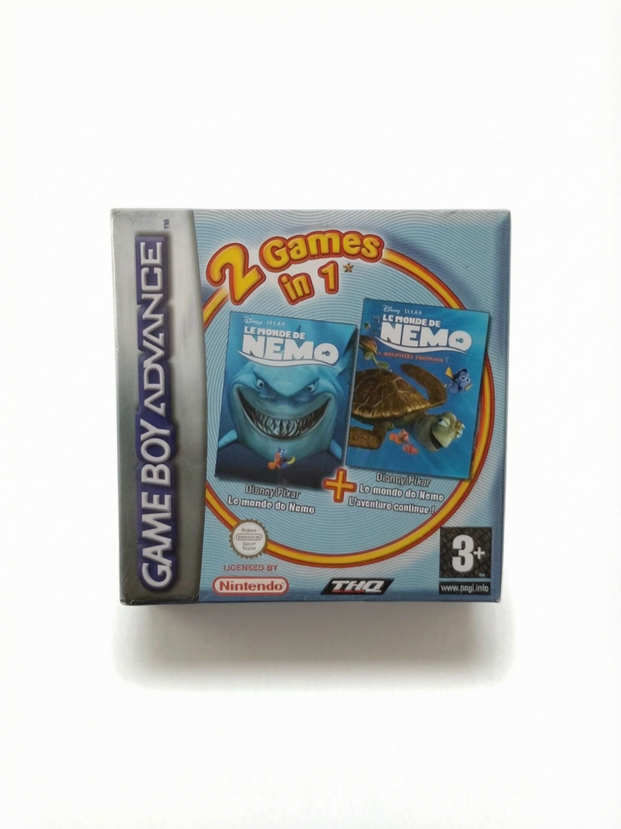 deux jeux Nemo Game Boy Advance (GBA) en boite complet Version FRA (reblister)