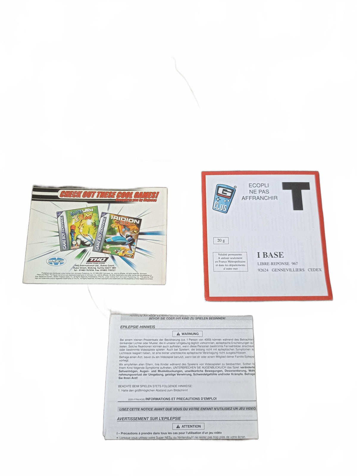 Pintfall Game Boy Advance (GBA) en boite complet Version FRA