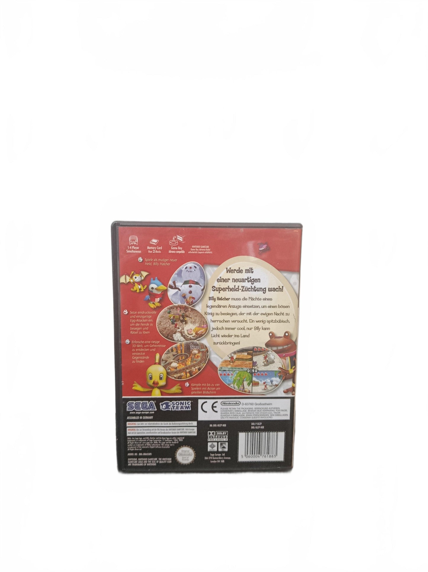 Billy Hatcher Version NOE nintendo GameCube Complet