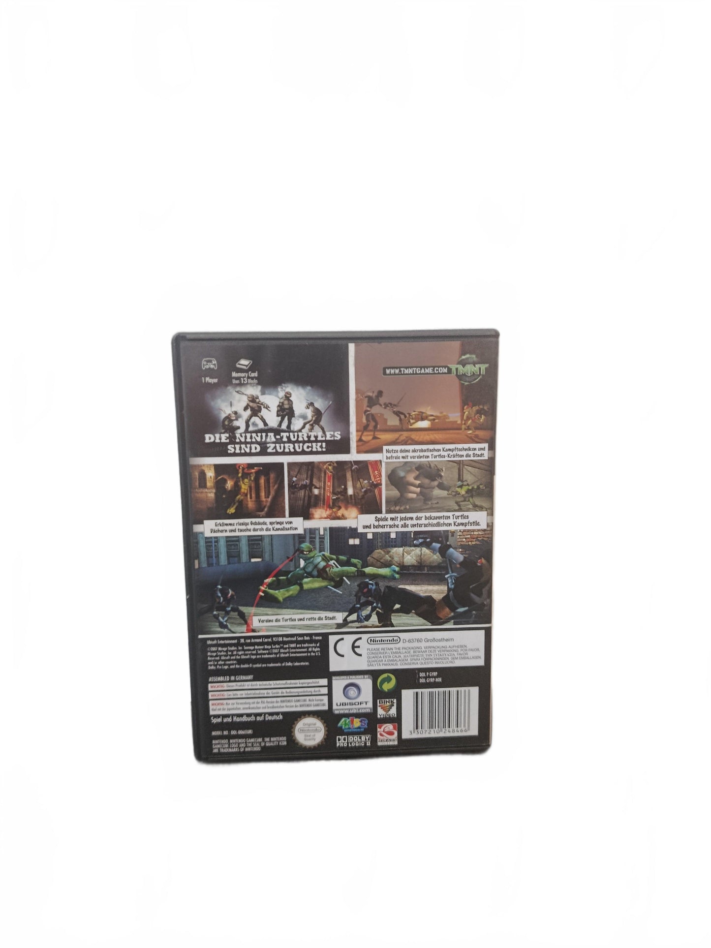 TMNT : Teenage Mutant Ninja Turtles Version NOE nintendo GameCube Complet