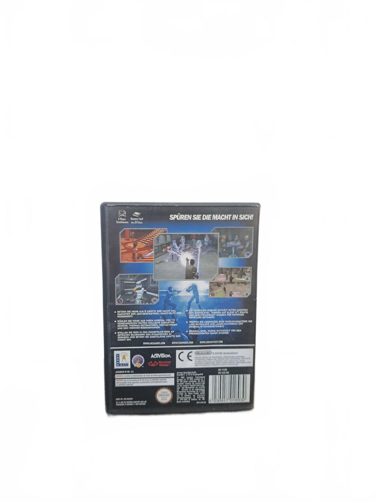Star Wars Jedi Outcast Version NOE nintendo GameCube Complet