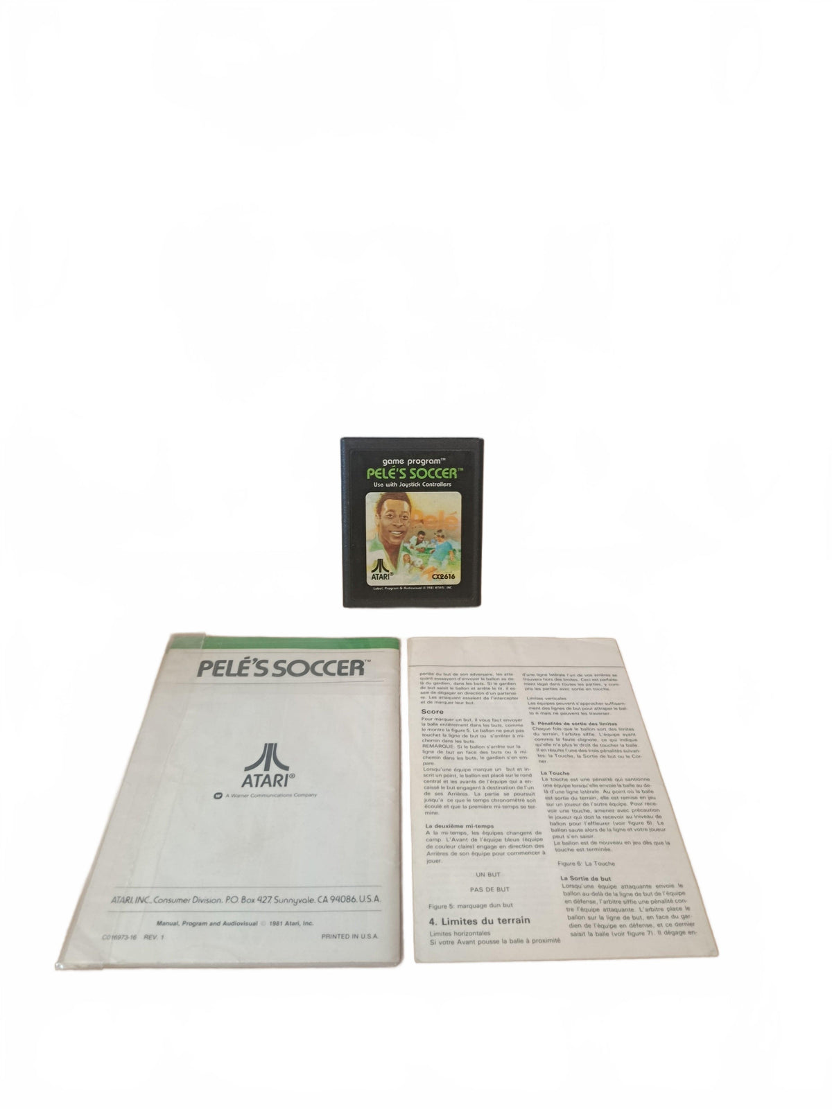 Pele's Soccer Atari 2600 complet en boîte