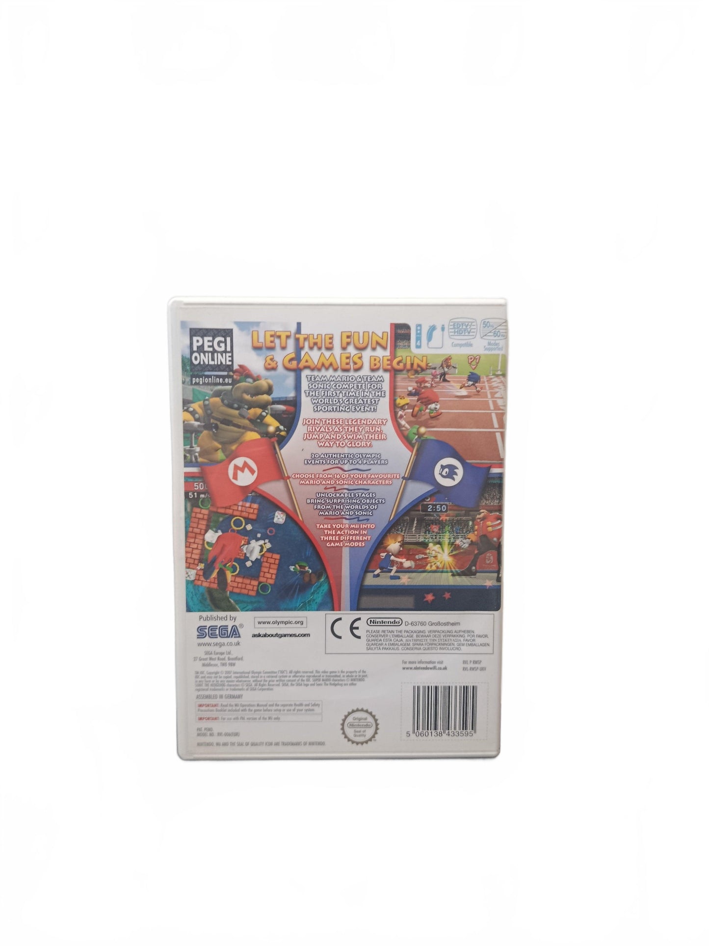 Mario Sonic Olympic Games Nintendo Wii Version UK Jouable en Français