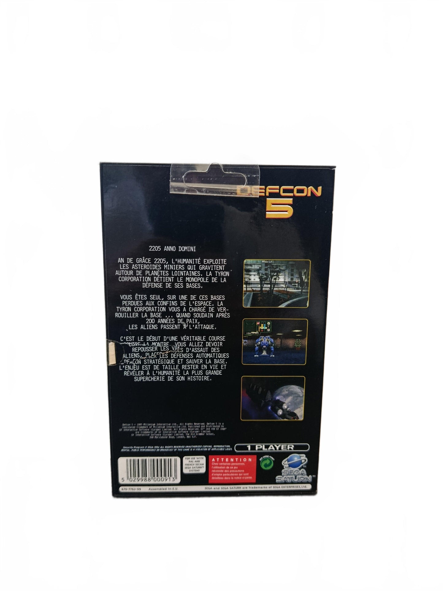 Defcon 5 Sega Saturn Sega Complet Version FRA