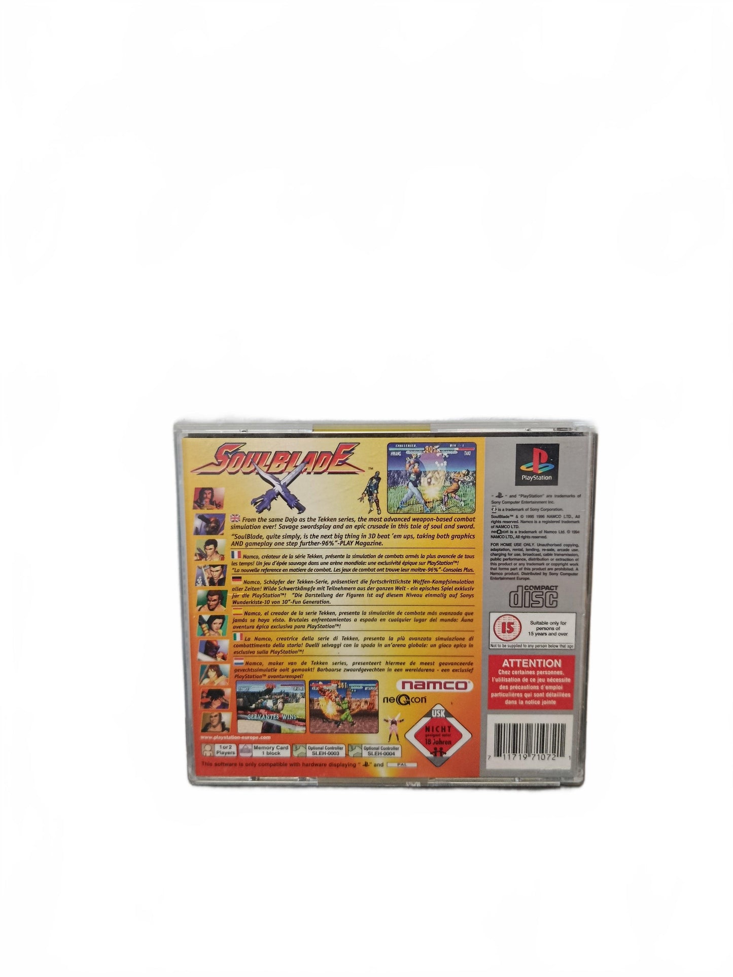 Soul Blade Playstation 1 (PS1) Version Platinum Seconde Vie